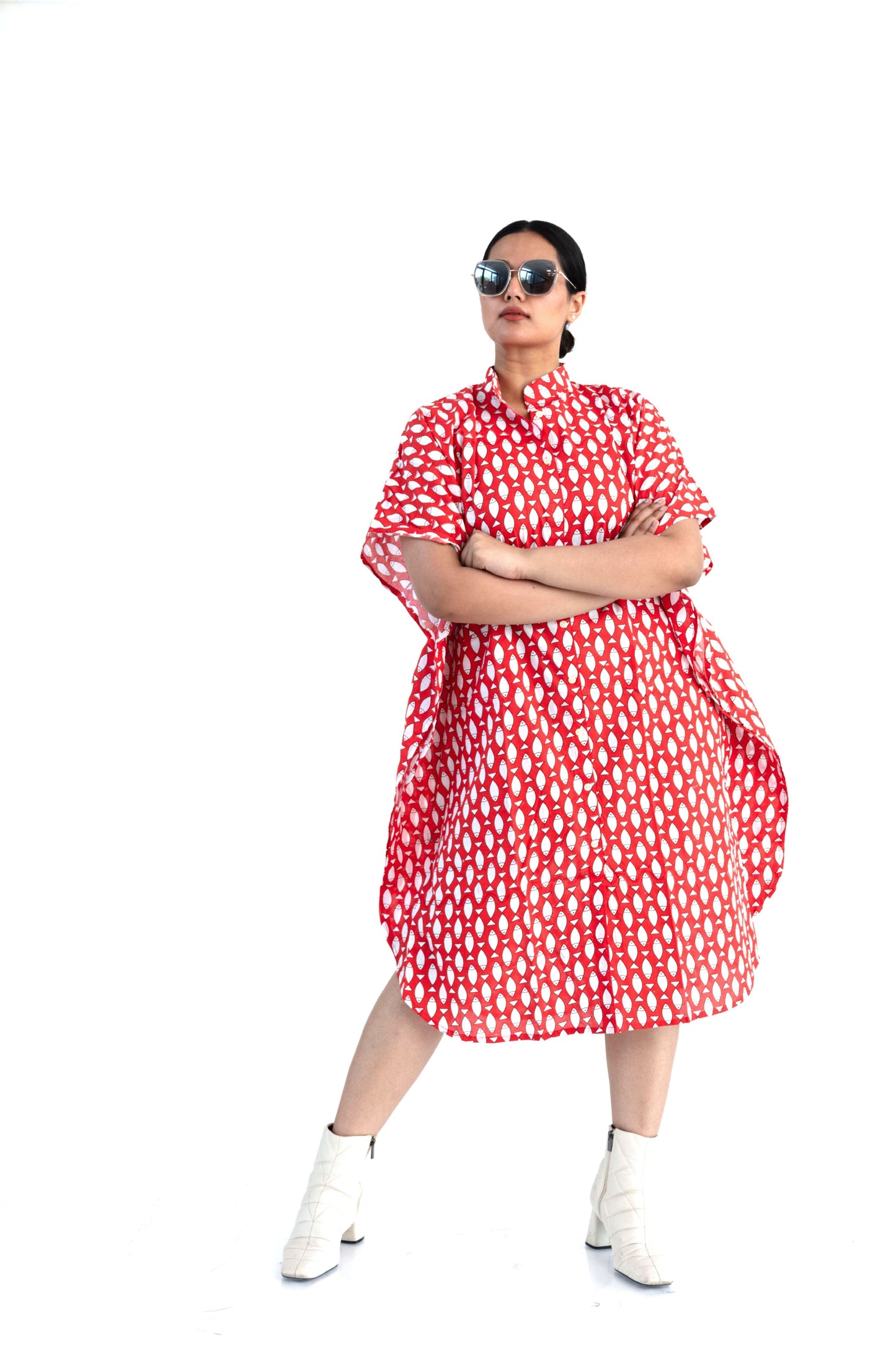 Red Pisces Kaftan