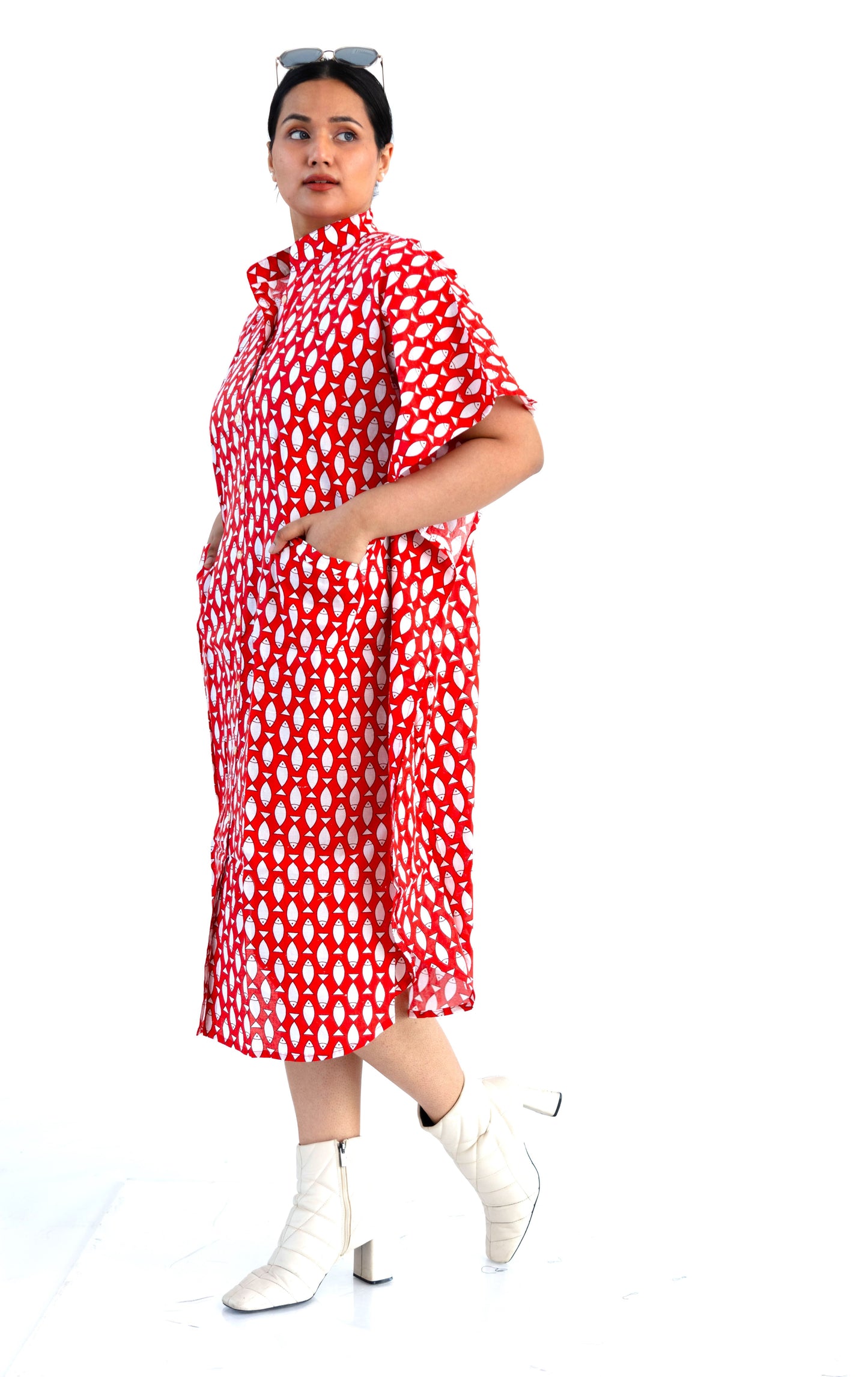 Red Pisces Kaftan