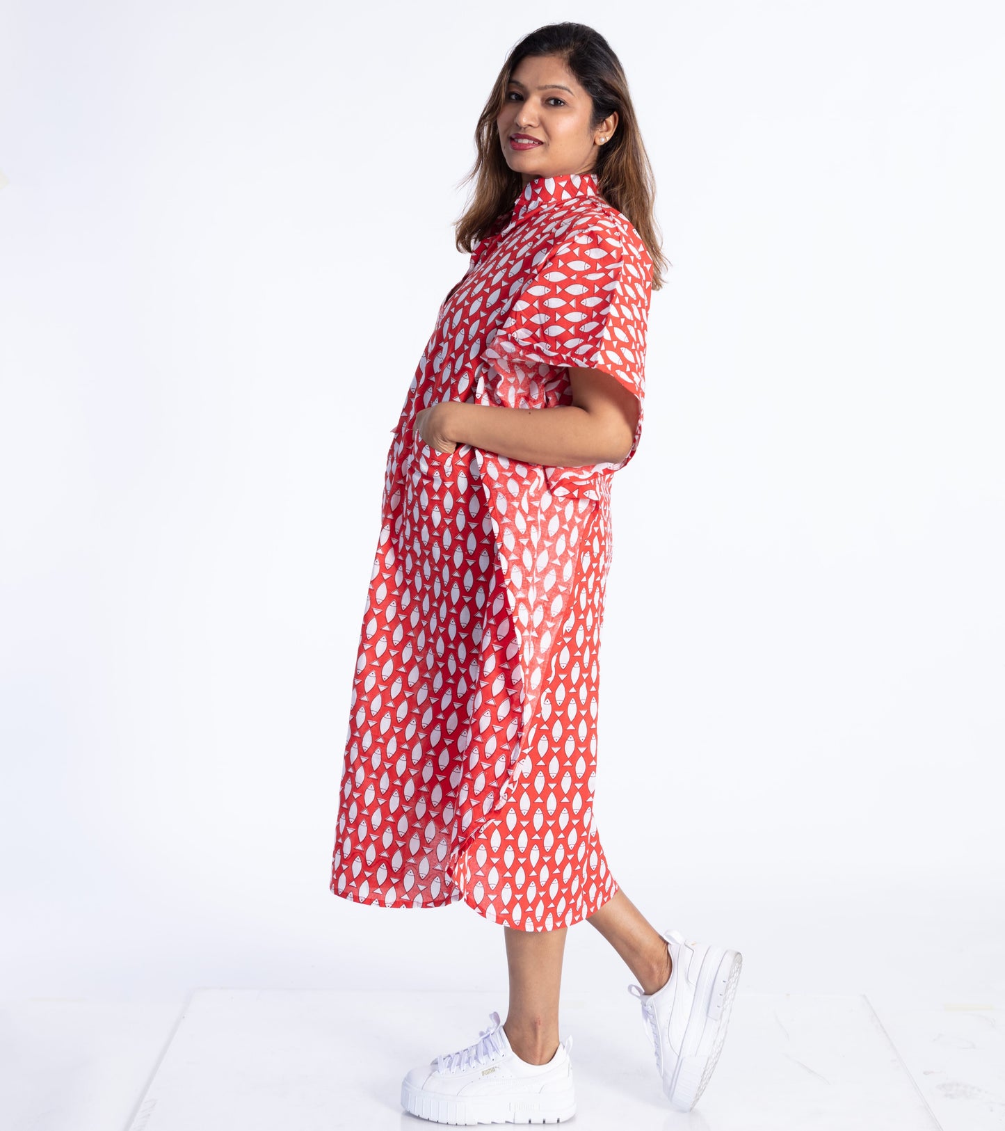 Red Pisces Kaftan
