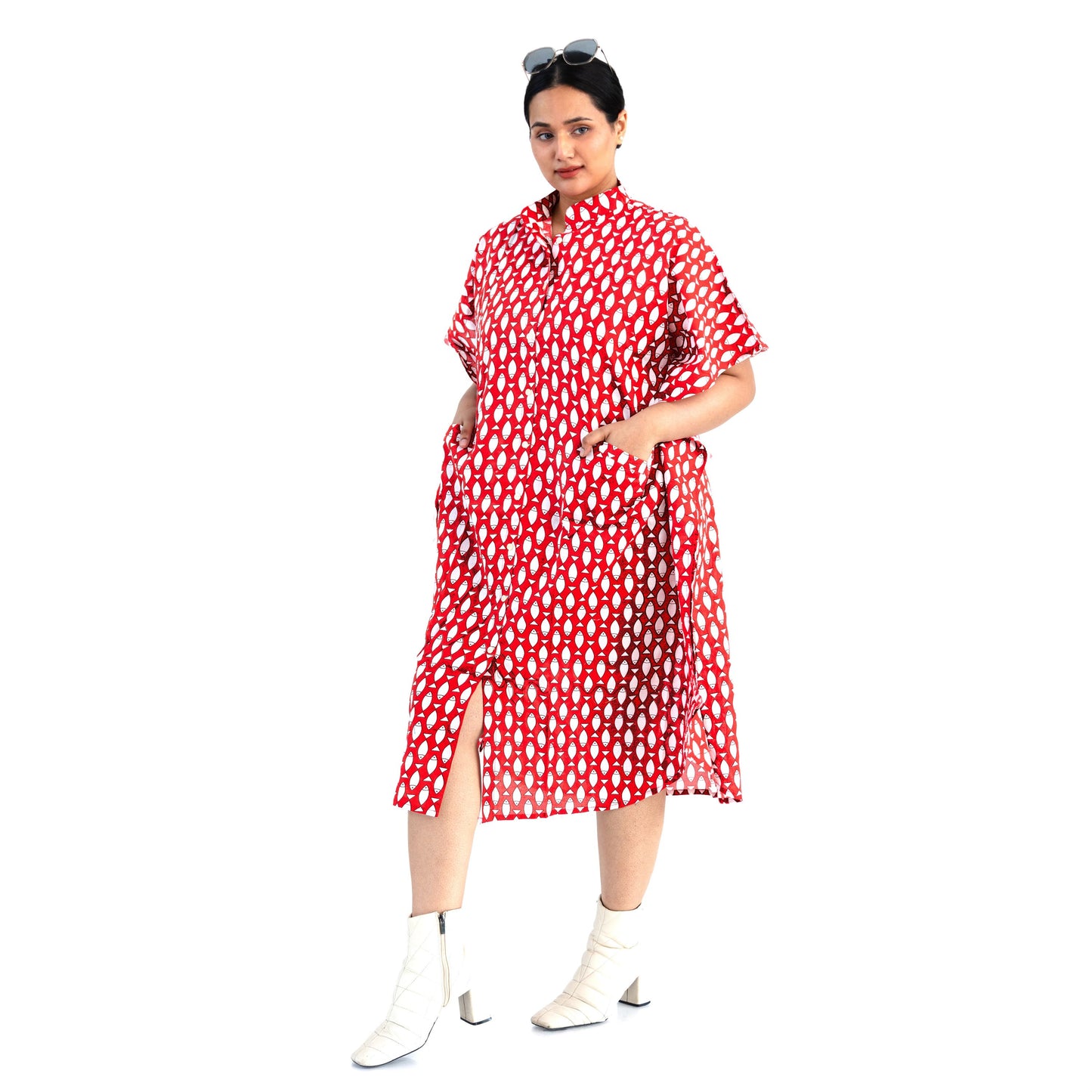 Red Pisces Kaftan