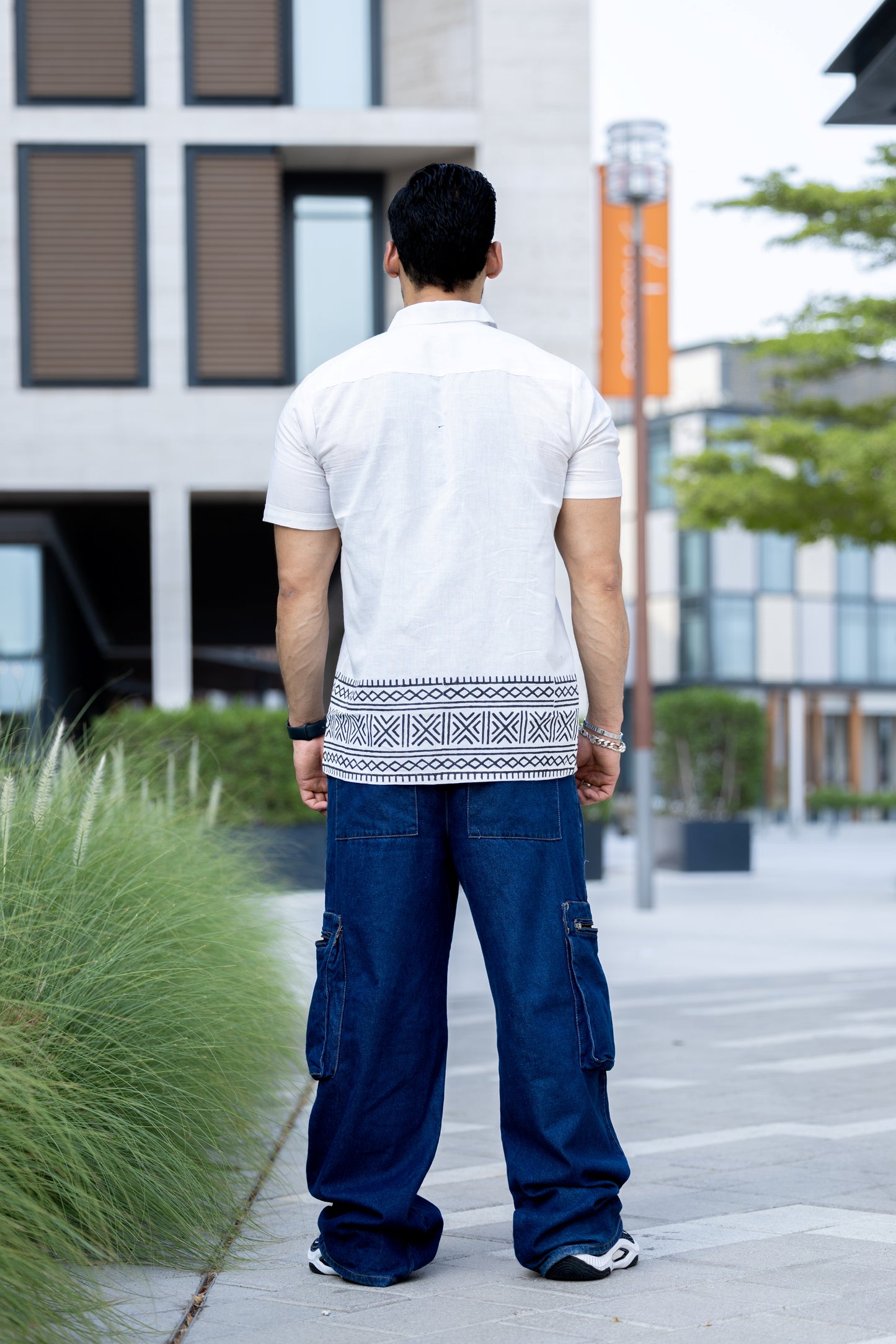 Karigar Edit White Shirt- Indie Edge Print