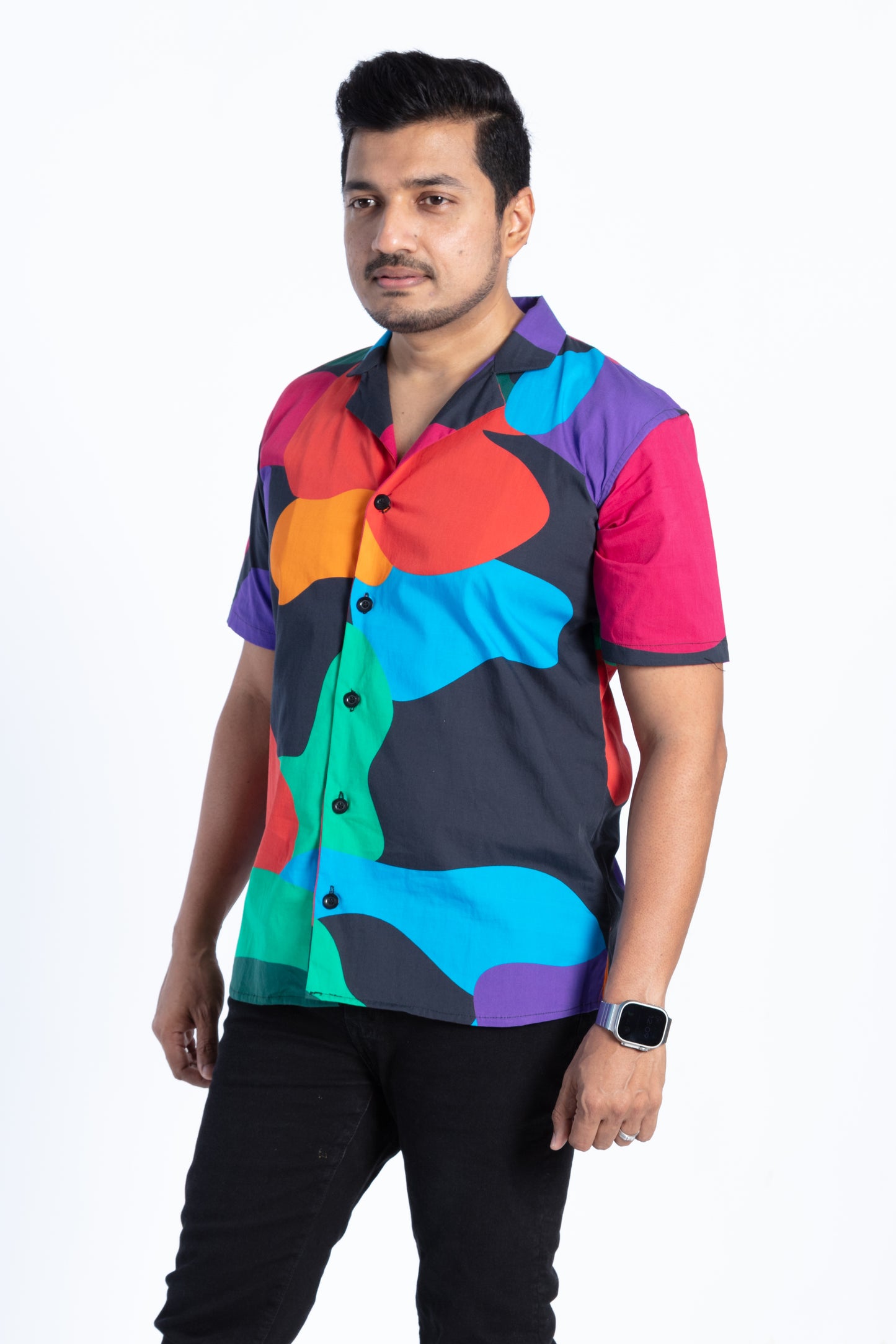 Multicolor Abstract Shirt