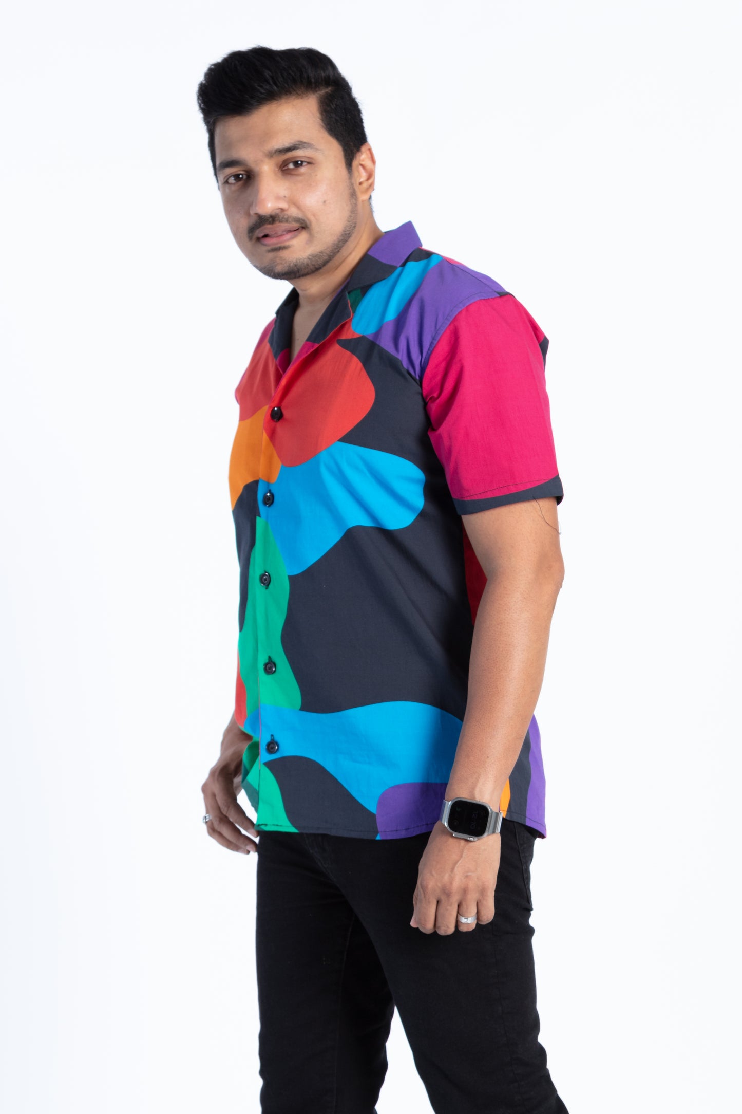 Multicolor Abstract Shirt