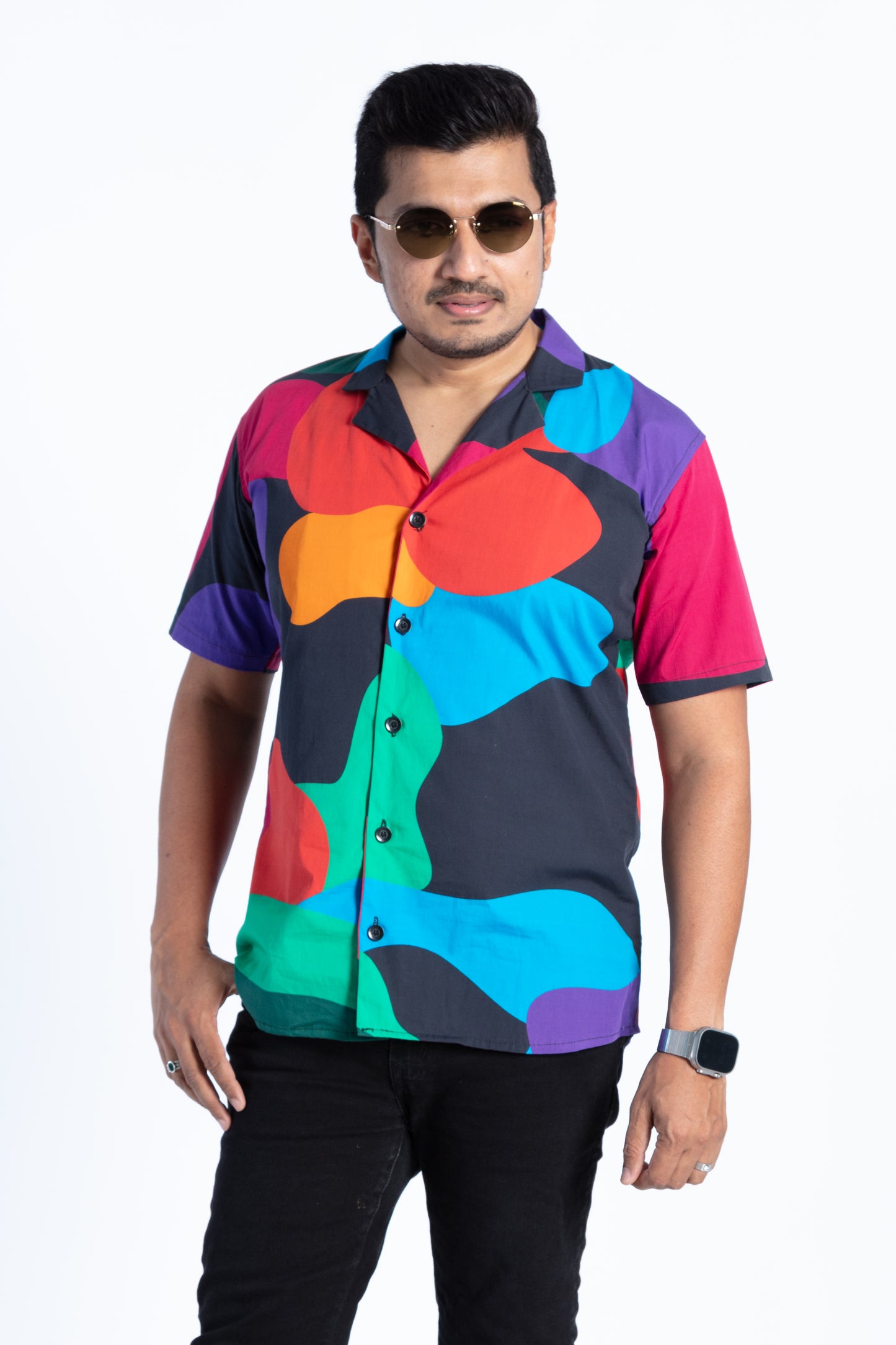 Multicolor Abstract Shirt