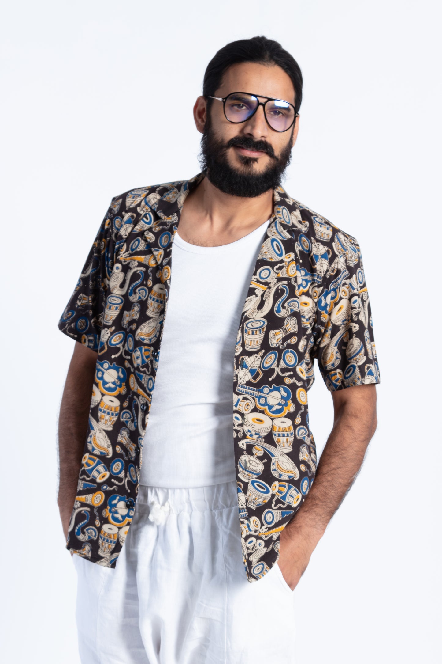 Dark Brown Kalamkari Shirt