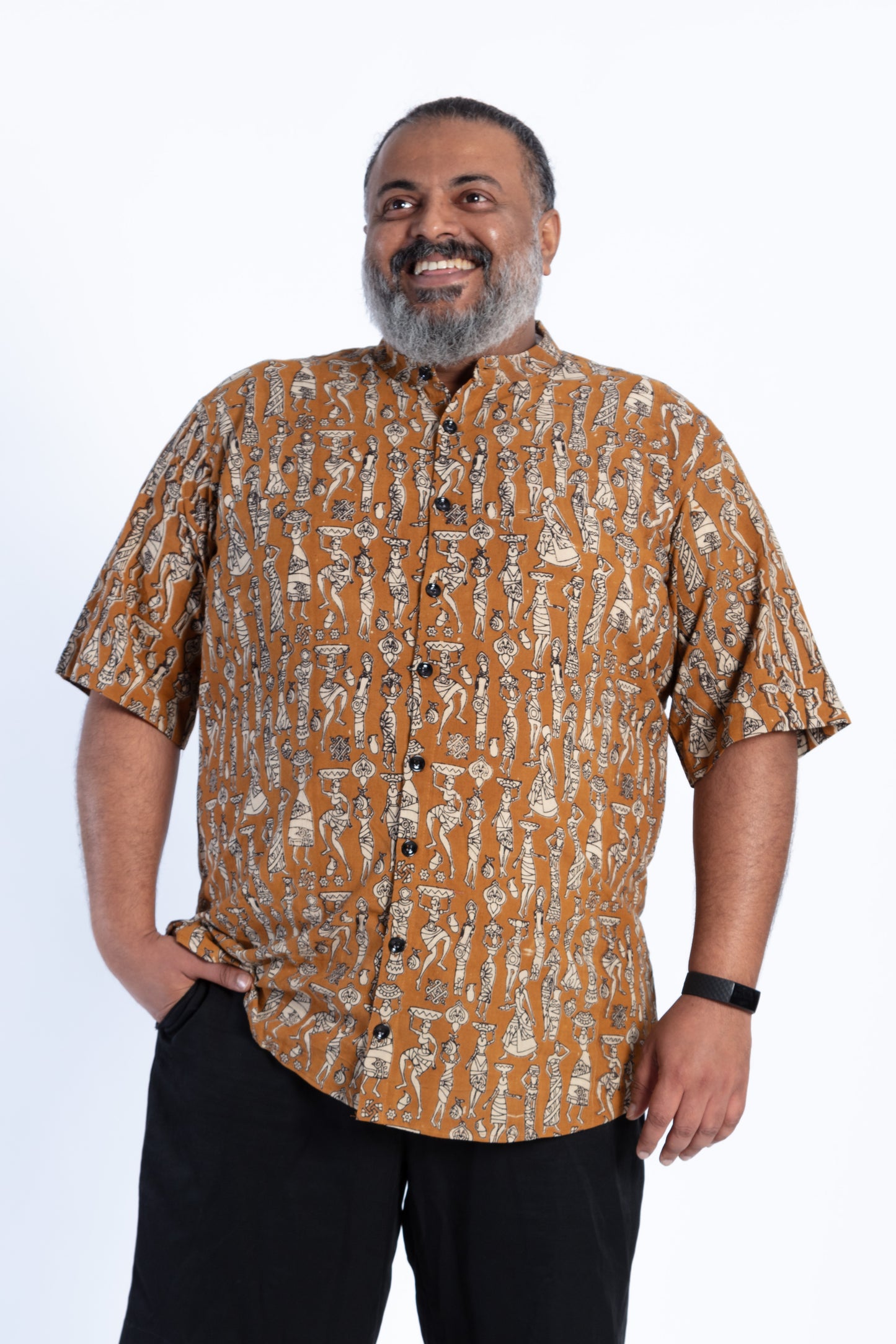 Mustard Kalamkari Shirt