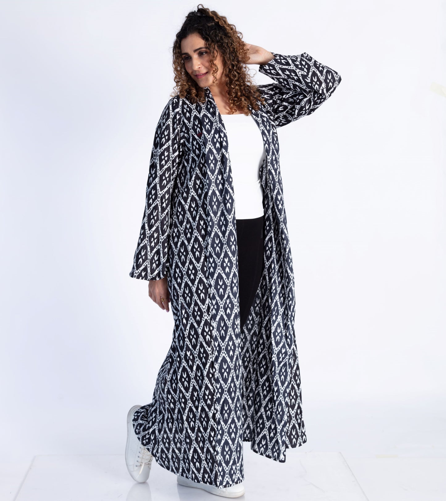 Black Ikat Cape/ Abaya