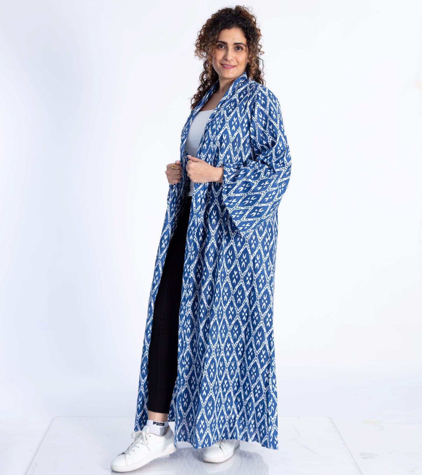 Blue Ikat Cape/ Abaya