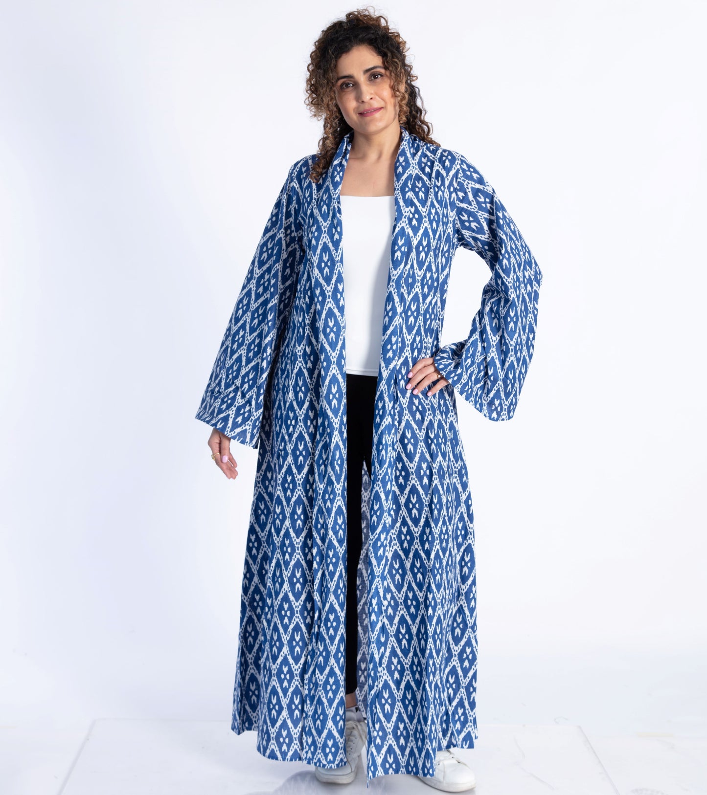 Blue Ikat Cape/ Abaya