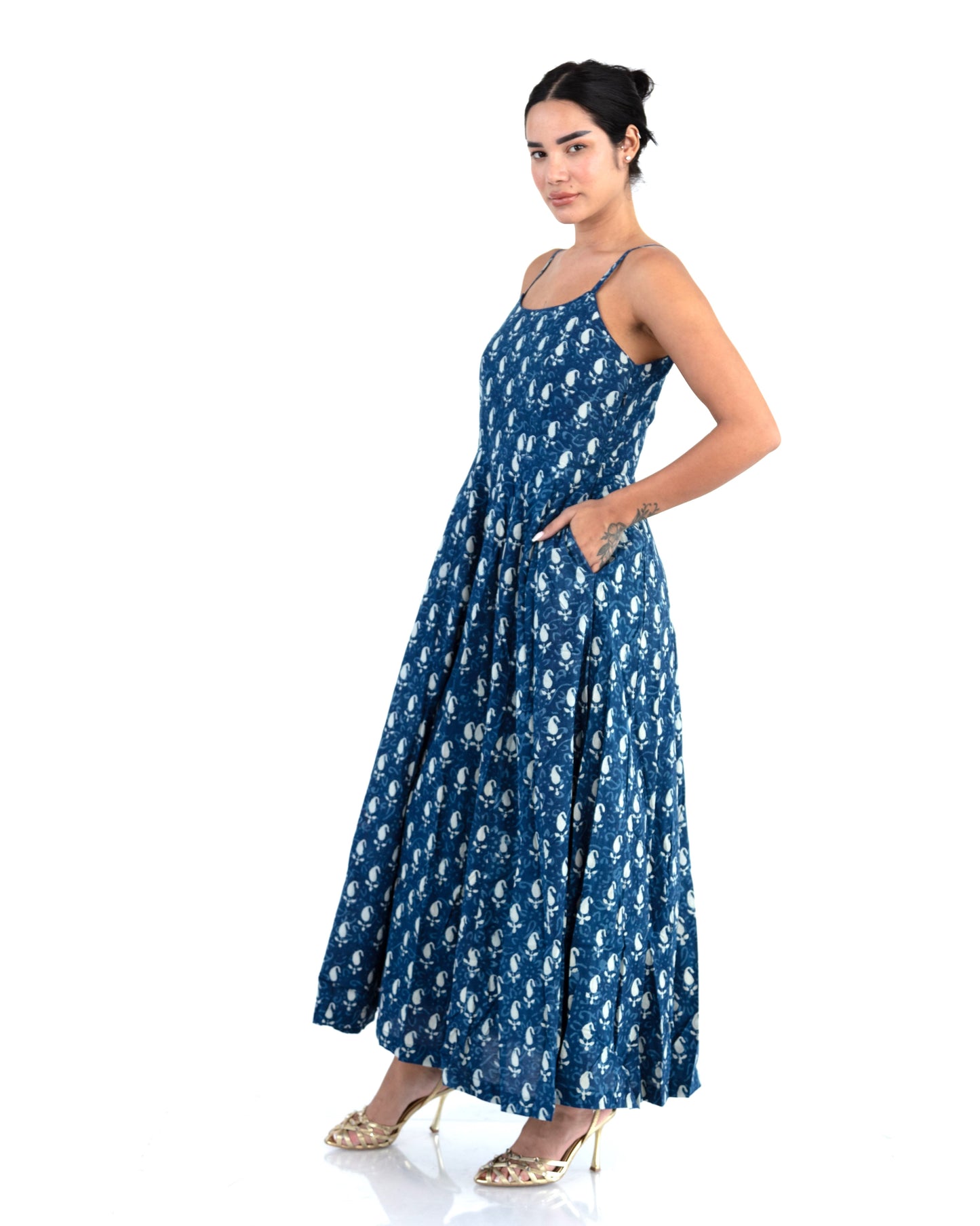 Indigo Maxi Dress - Mango design