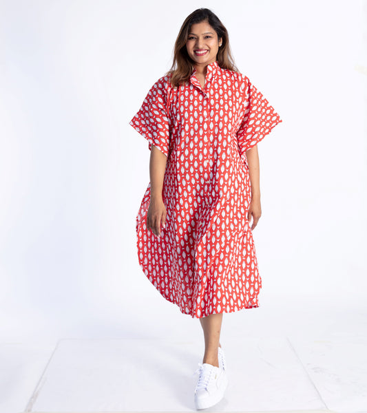 Red Pisces Kaftan