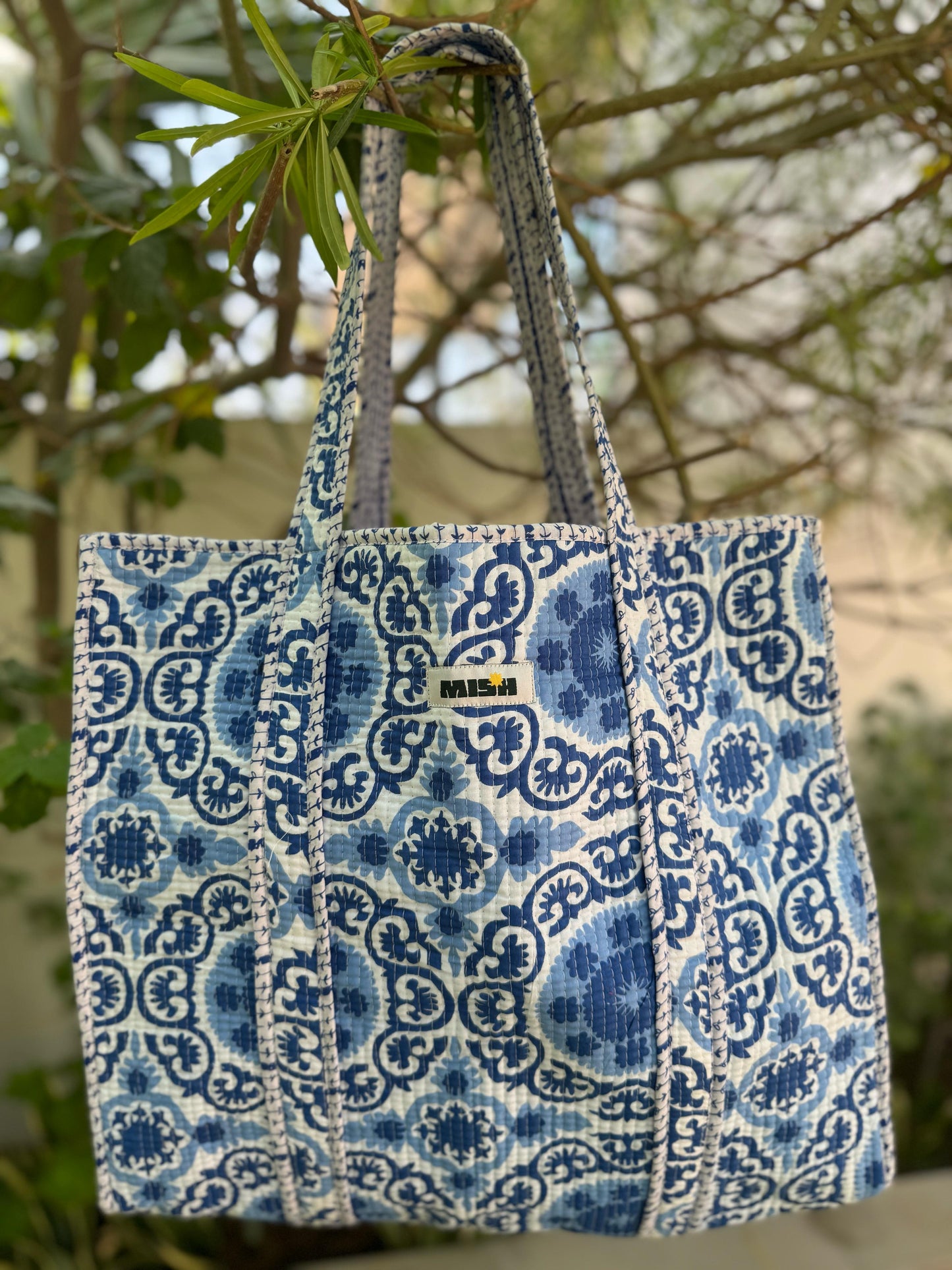 White & Blue