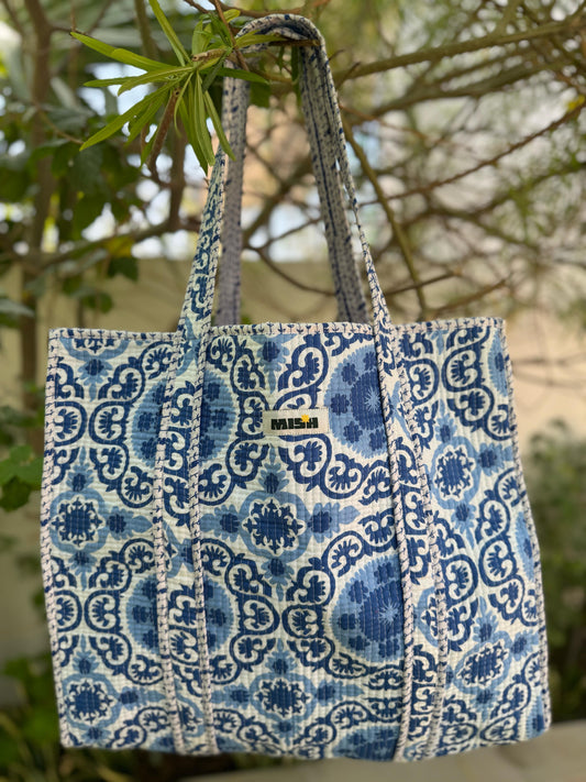 White & Blue