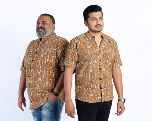 Mustard Kalamkari Shirt