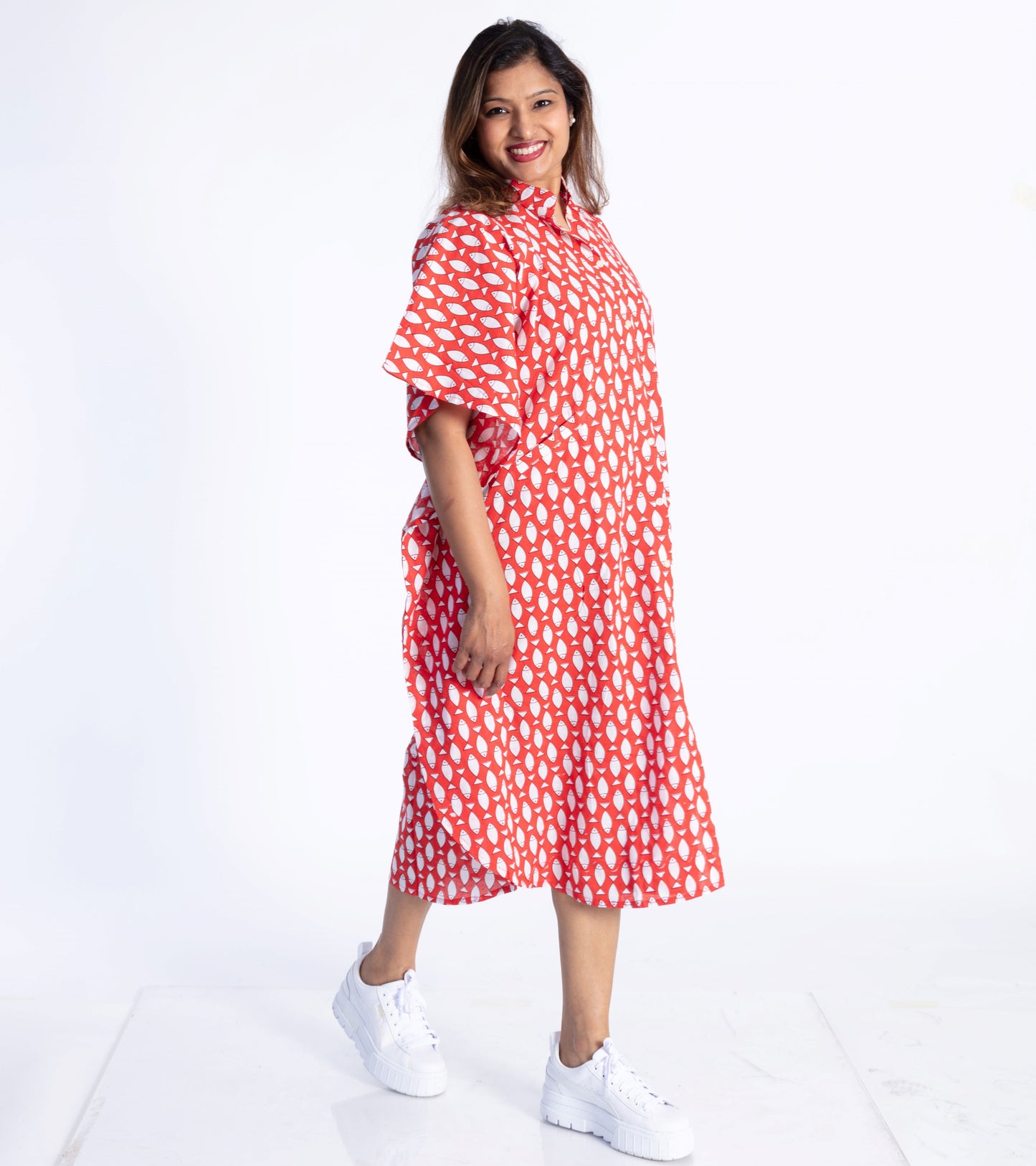 Red Pisces Kaftan